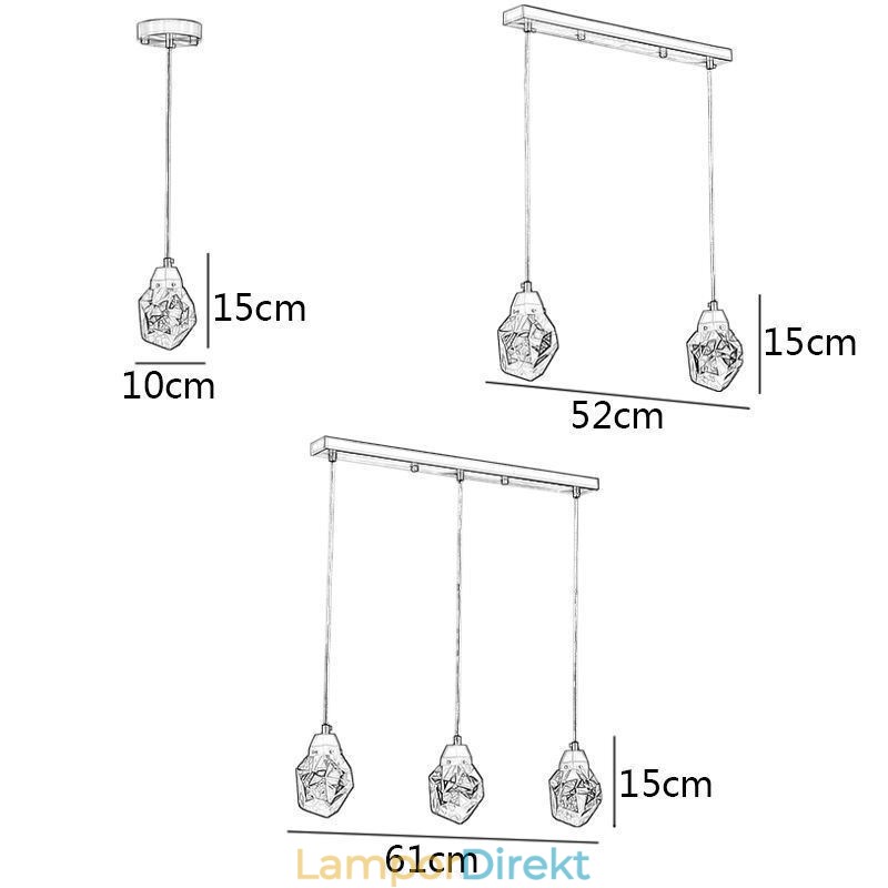 Mini Simple Crystal Ball Light Hänglampa Taklampa
