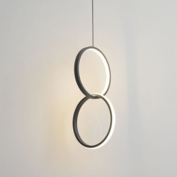 Mimimalistisk Dubbelring Taklampa
