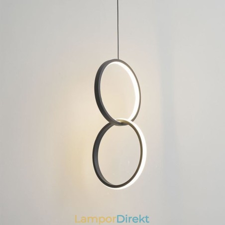 Mimimalistisk Dubbelring Taklampa Mimimalistisk Dubbelring Taklampa