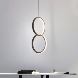 Mimimalistisk Dubbelring Taklampa