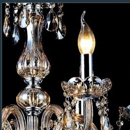 Modern Och Modern Traditionell Klassisk Vintage Kristall Galvaniserad Glaskrona