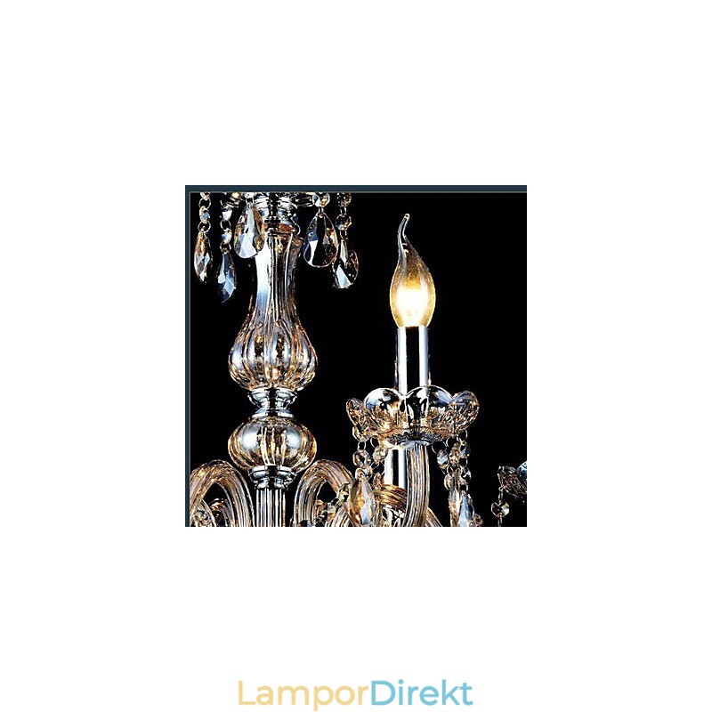 Modern Och Modern Traditionell Klassisk Vintage Kristall Galvaniserad Glaskrona