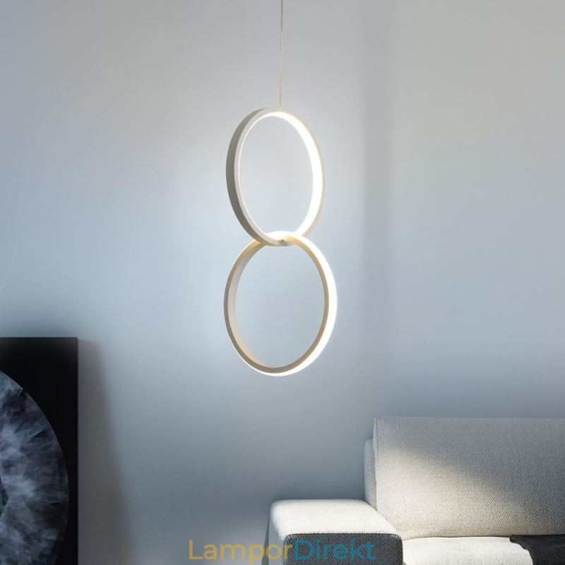 Mimimalistisk Dubbelring Taklampa