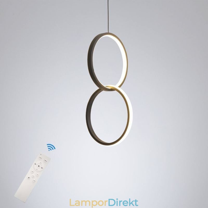 Mimimalistisk Dubbelring Taklampa
