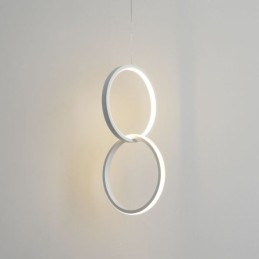 Mimimalistisk Dubbelring Taklampa