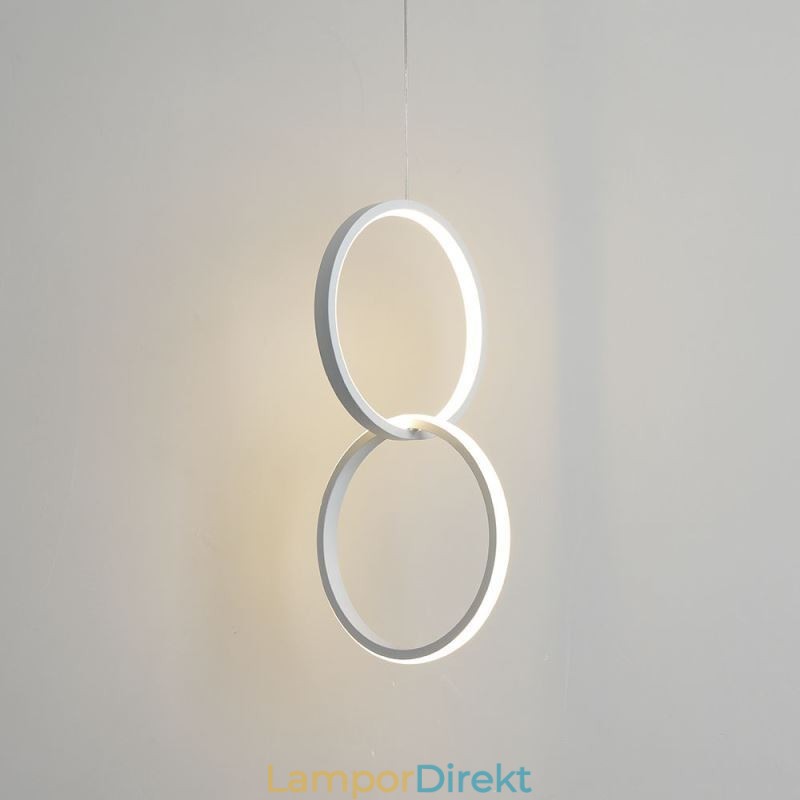 Mimimalistisk Dubbelring Taklampa