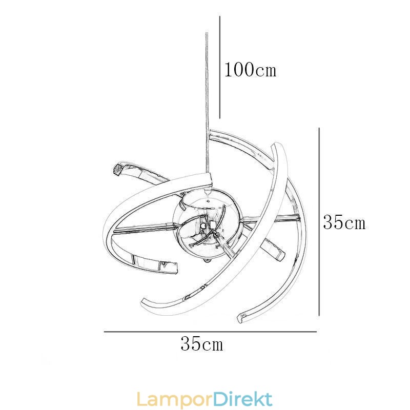 Swivel Globe Pendelljus Dekorativ Taklampa
