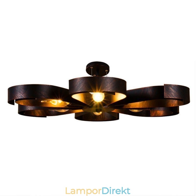 Modern Vintage Taklampa Järn Blomformad Taklampa