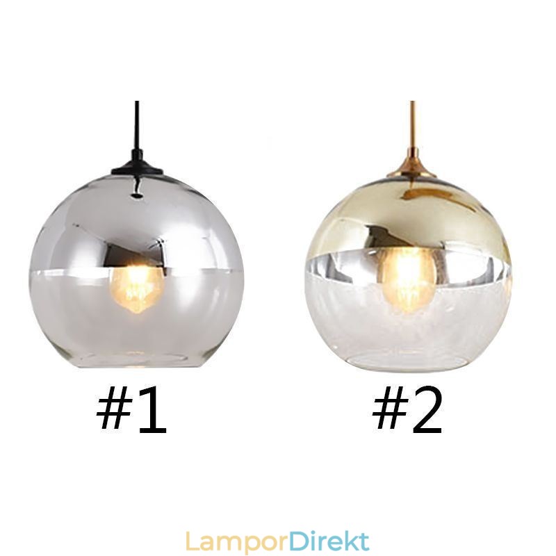 Creative Iron+Glass Globe Pendelljus Dekorativ Belysning