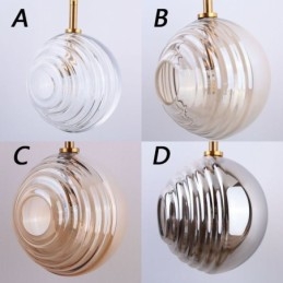 Glas Pendelljus Kreativt Dekorativt Glas Globe Loft
