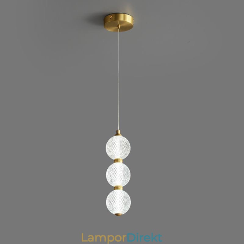 Pendellampa Dekorativ Belysning Med Pärlor I Akryl