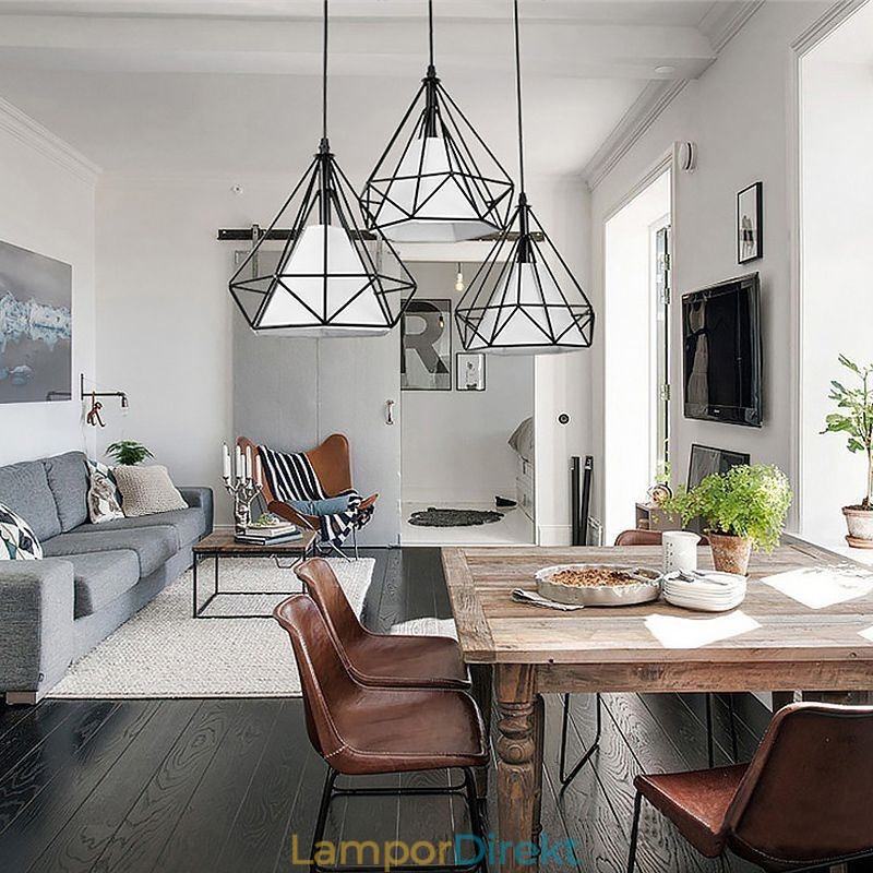 Diamantformad Taklampa Modern Minimalistisk Dekorativ Ljusarmatur