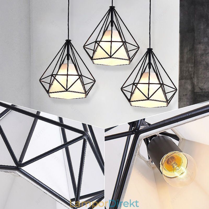 Diamantformad Taklampa Modern Minimalistisk Dekorativ Ljusarmatur