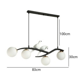 Modern Minimalist Branch Pendel Light 4 Lamp Dekorativ Light