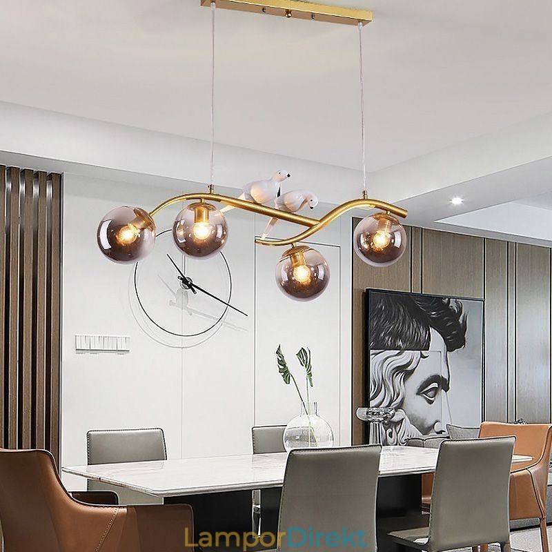 Modern Minimalist Branch Pendel Light 4 Lamp Dekorativ Light