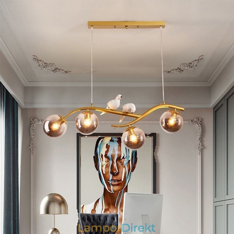 Modern Minimalist Branch Pendel Light 4 Lamp Dekorativ Light