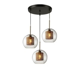 Minimalistisk Glas Cluster Pendel Light 3 Light Ceiling Light Island