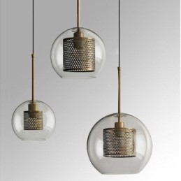 Minimalistisk Glas Cluster Pendel Light 3 Light Ceiling Light Island