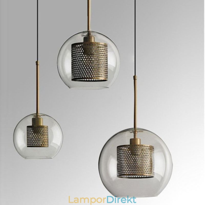 Minimalistisk Glas Cluster Pendel Light 3 Light Ceiling Light Island