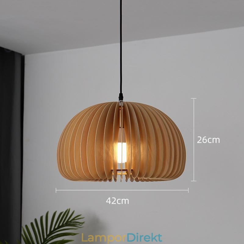 Pendellampa I Retrostil Basswood Pumpa Pendellampa
