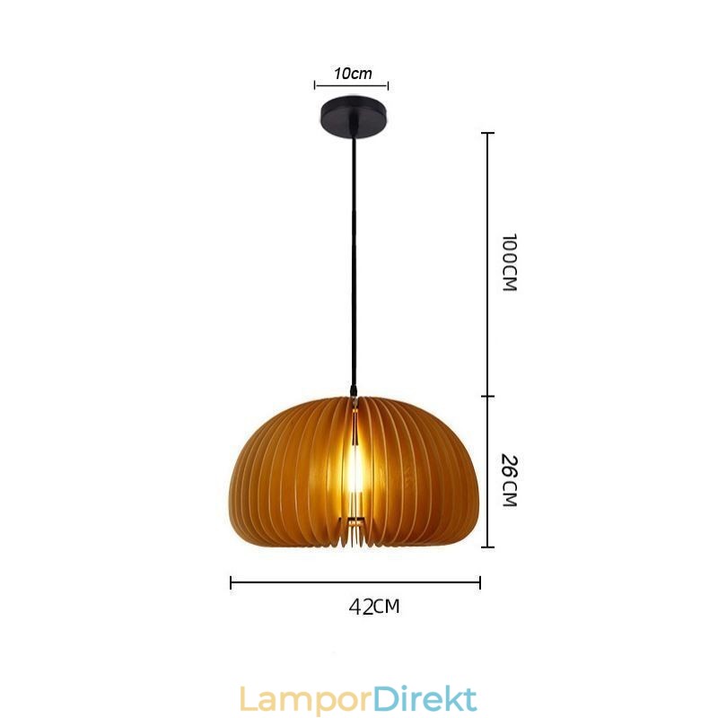 Pendellampa I Retrostil Basswood Pumpa Pendellampa