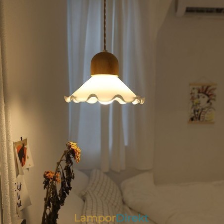 Moderna Spetsglas Hängande Lampa Enkelt Huvud Hängande Lampa Moderna Spetsglas Hängande Lampa Enkelt Huvud Hängande Lampa