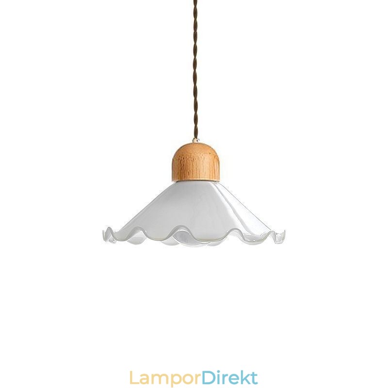 Moderna Spetsglas Hängande Lampa Enkelt Huvud Hängande Lampa