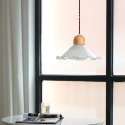 Moderna Spetsglas Hängande Lampa Enkelt Huvud Hängande Lampa
