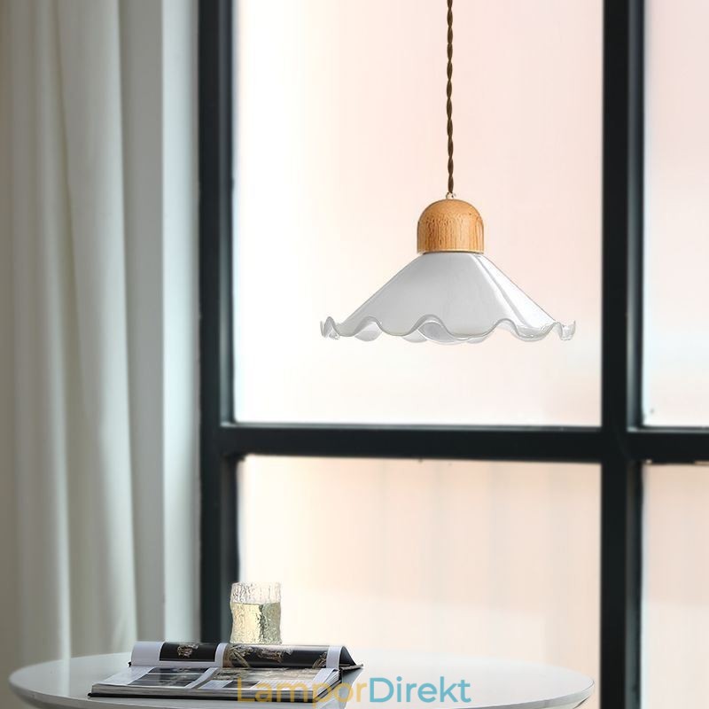 Moderna Spetsglas Hängande Lampa Enkelt Huvud Hängande Lampa