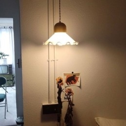 Moderna Spetsglas Hängande Lampa Enkelt Huvud Hängande Lampa