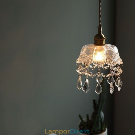 Elegant Glas Taklampa Enkelt Huvud Mini Pendellampa Elegant Glas Taklampa Enkelt Huvud Mini Pendellampa