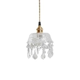 Elegant Glas Taklampa Enkelt Huvud Mini Pendellampa