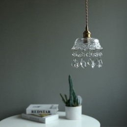 Elegant Glas Taklampa Enkelt Huvud Mini Pendellampa