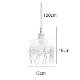 Elegant Glas Taklampa Enkelt Huvud Mini Pendellampa