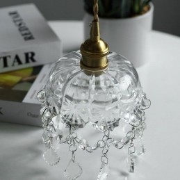 Elegant Glas Taklampa Enkelt Huvud Mini Pendellampa