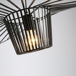 Järnhängande Ljus Halmhattlampa 1 Ljus