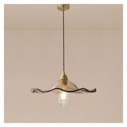 Lotus Leaf Glas Pendel Light Creative Dekorativ Ljusarmatur