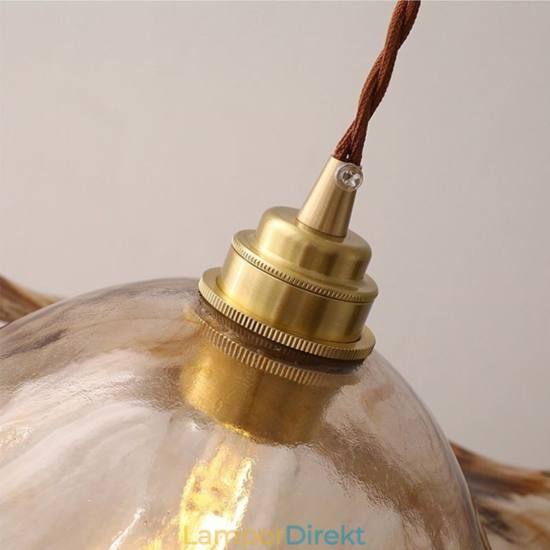 Lotus Leaf Glas Pendel Light Creative Dekorativ Ljusarmatur