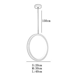 Minimalistisk Ring Pendellampa Dekorativ Taklampa