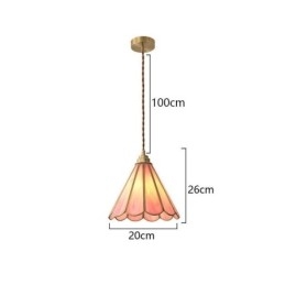 Pendellampa I Japansk Stil Retro Kronbladslampa