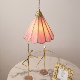 Pendellampa I Japansk Stil Retro Kronbladslampa