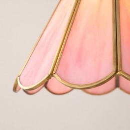 Pendellampa I Japansk Stil Retro Kronbladslampa