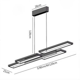 Modern Taklampa Horisontell Taklampa