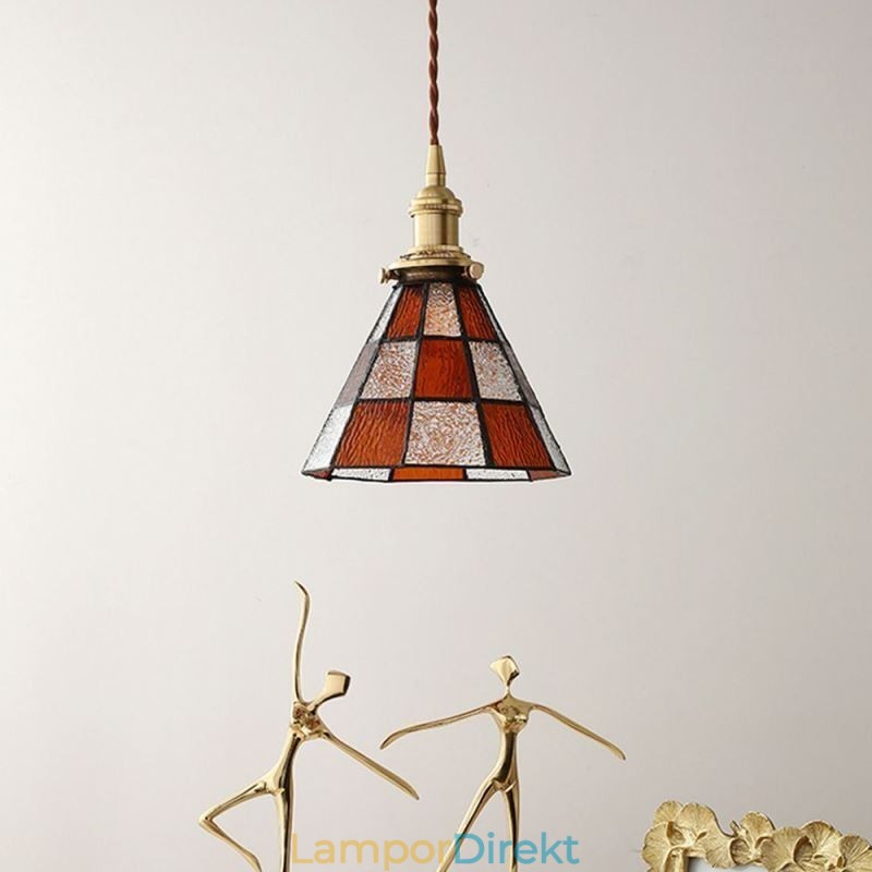 Retro Gallerglashängande Lampa Japansk Stil Belysning