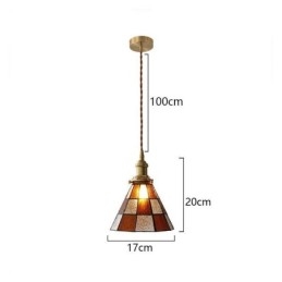 Retro Gallerglashängande Lampa Japansk Stil Belysning