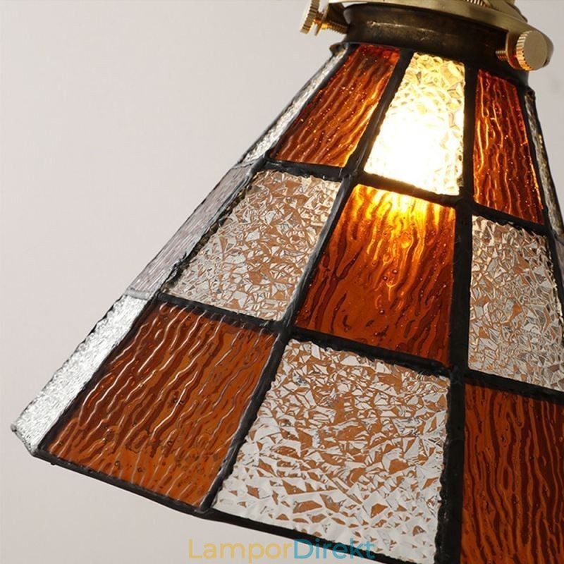 Retro Gallerglashängande Lampa Japansk Stil Belysning
