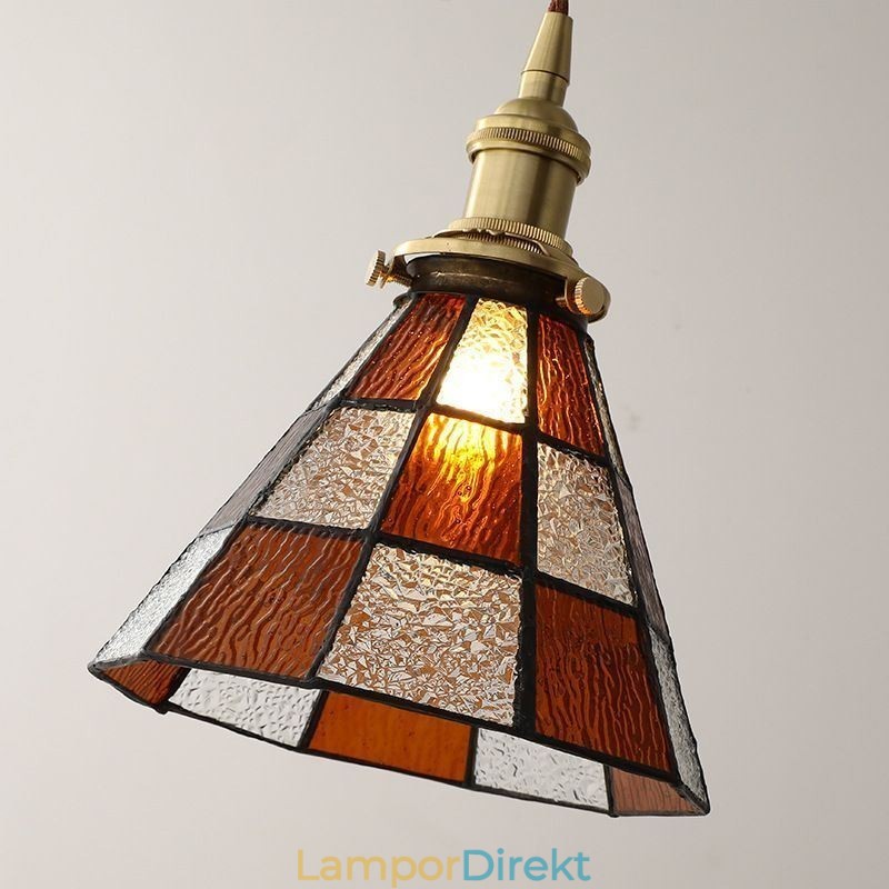 Retro Gallerglashängande Lampa Japansk Stil Belysning