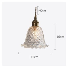Modernt Blomsterglas Taklampa 1 Ljus Dekorativ Ljusarmatur