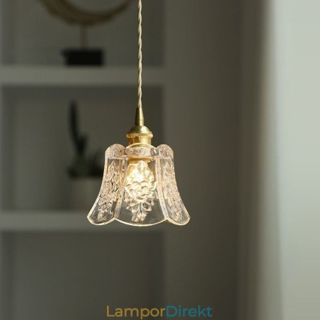 Blomster Taklampa Minimalistisk Dekorativ Glasarmatur Blomster Taklampa Minimalistisk Dekorativ Glasarmatur