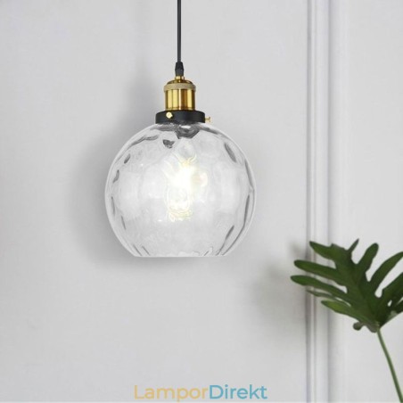 Contemporary Glass Pendel Light Runt Vatten Mönster Glas Pendel Lampa Contemporary Glass Pendel Light Runt Vatten Mönster Glas Pendel Lampa